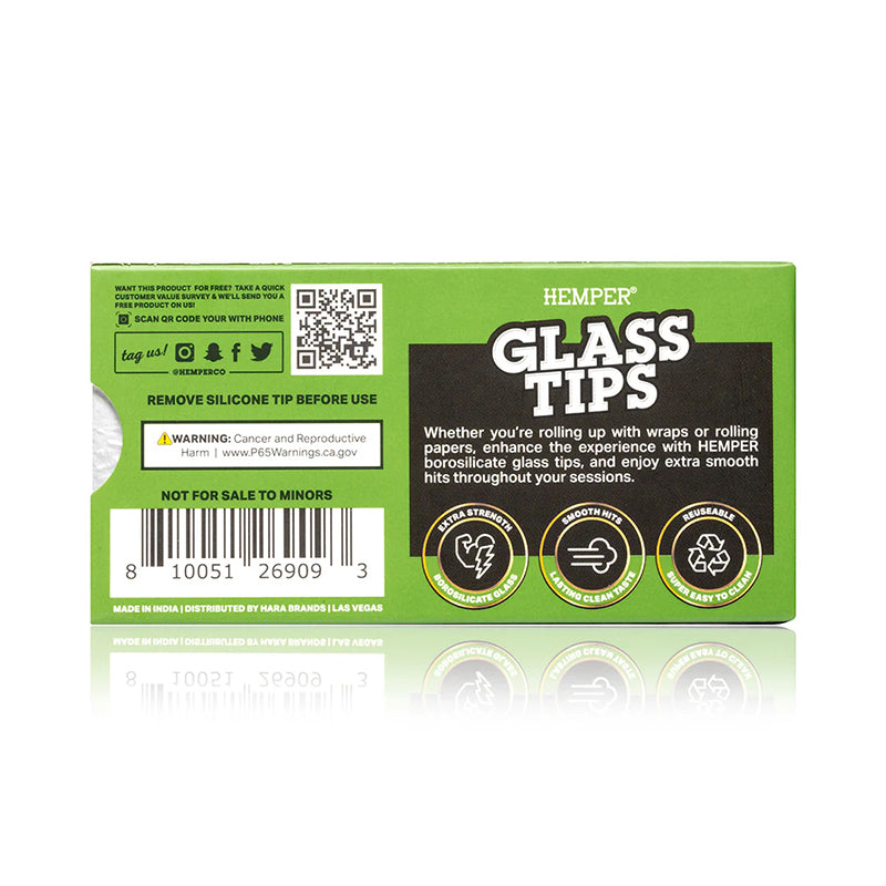 Hemper Paper Glass Tips 7 mm | Display 10 unidades | Mi tienda